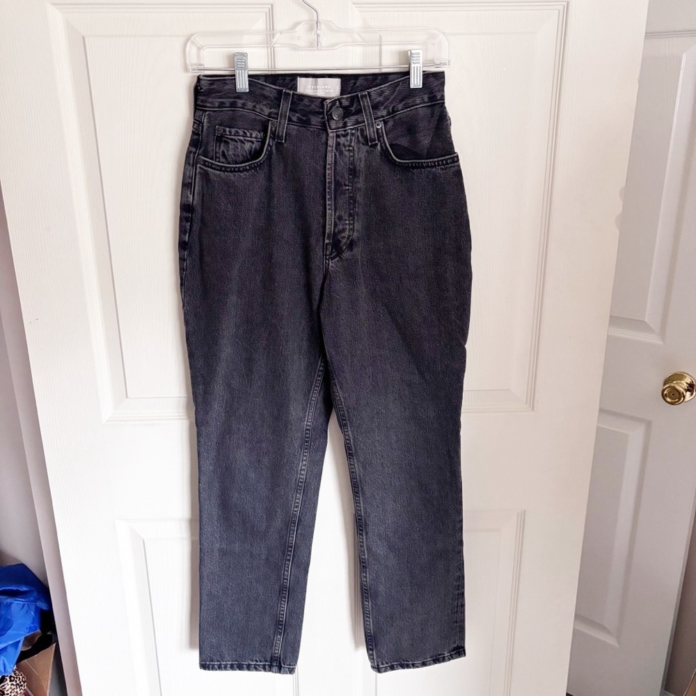 Everlane Gray The Curvy 90s Staright Jean Size 27 Ankle NWT